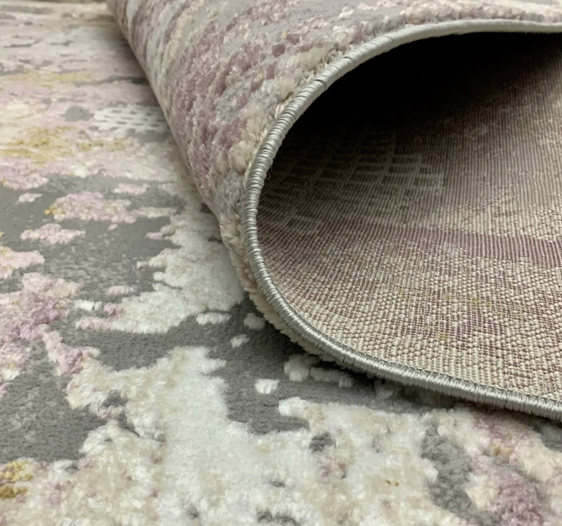 Diana Grey Pink Carpet (Rectangle)