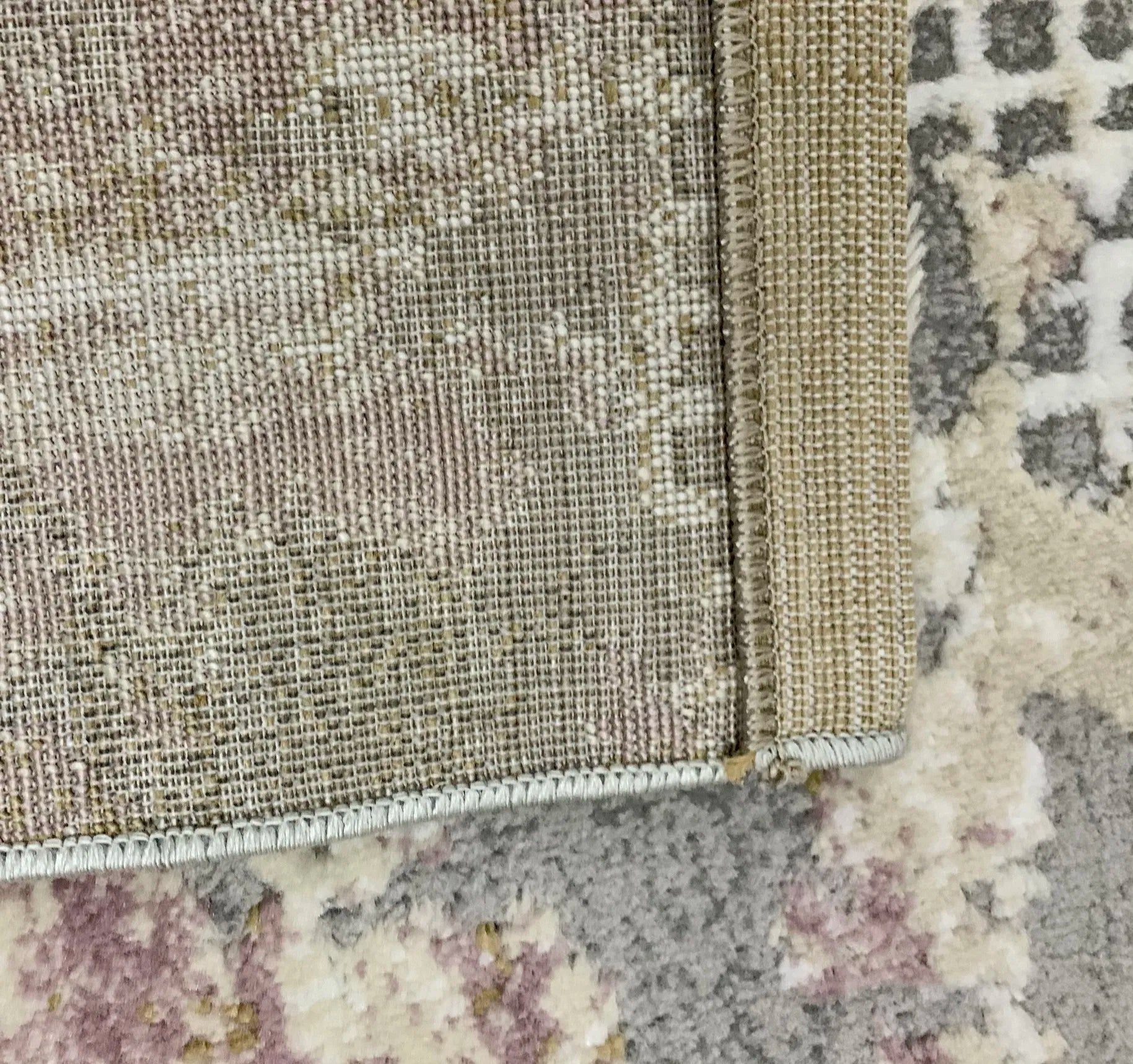 Diana Grey Pink Carpet (Rectangle)