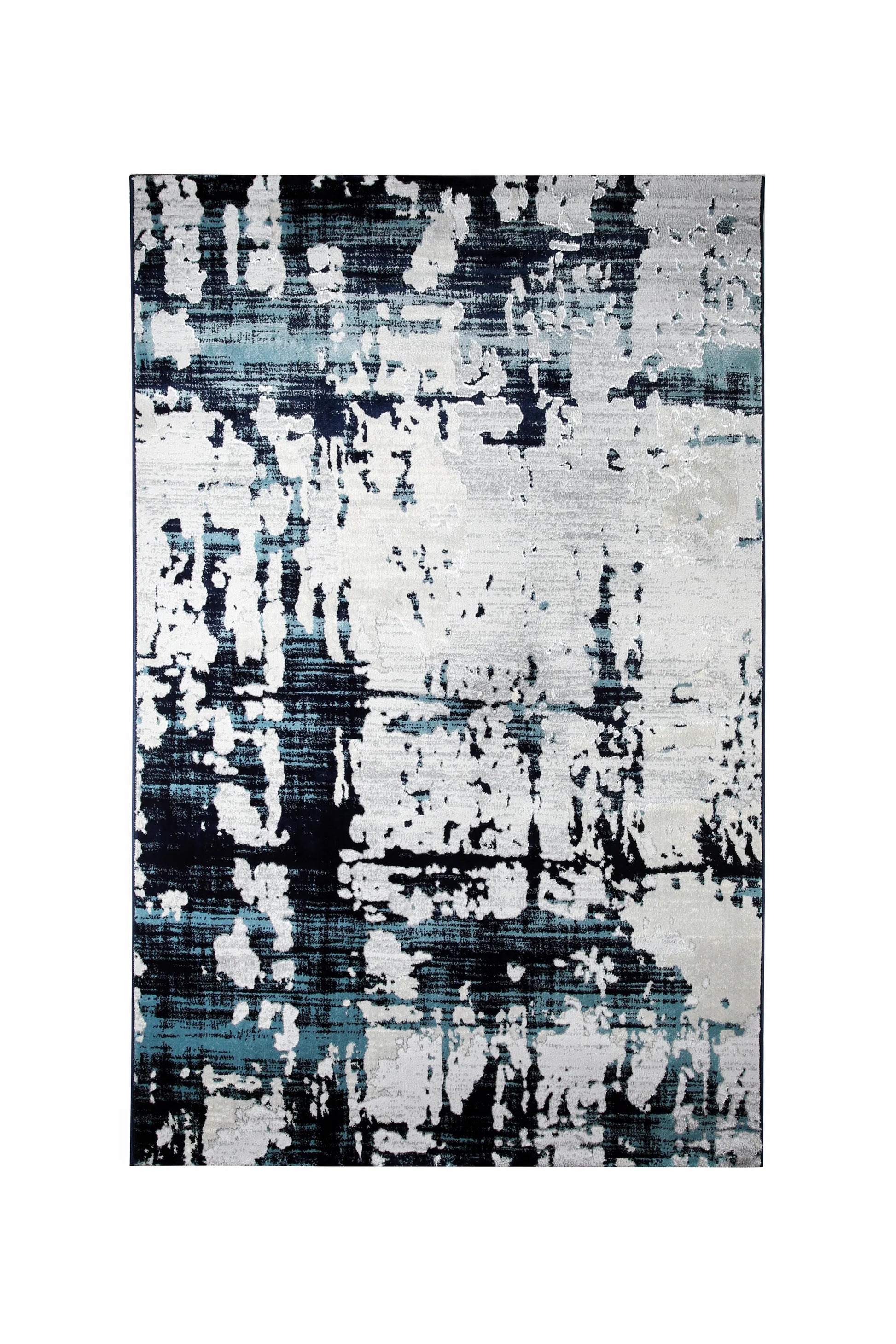 Jannet Grey, Navy Blue Carpet (Runner)