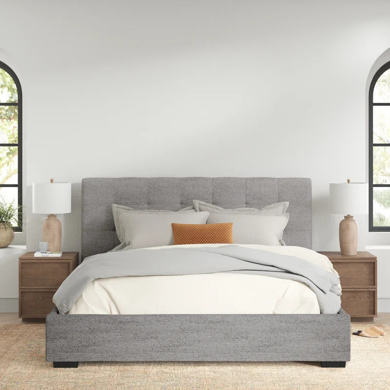 Frank Upholstered Bed (Choose size, fabric, colour & legs)