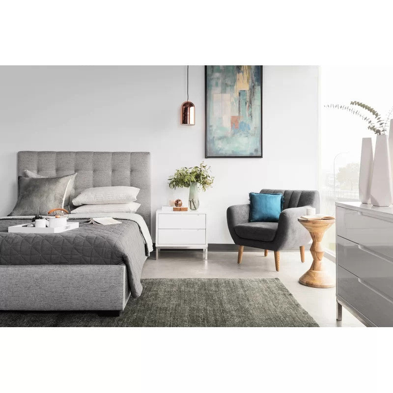 Frank Upholstered Bed (Choose size, fabric, colour & legs)