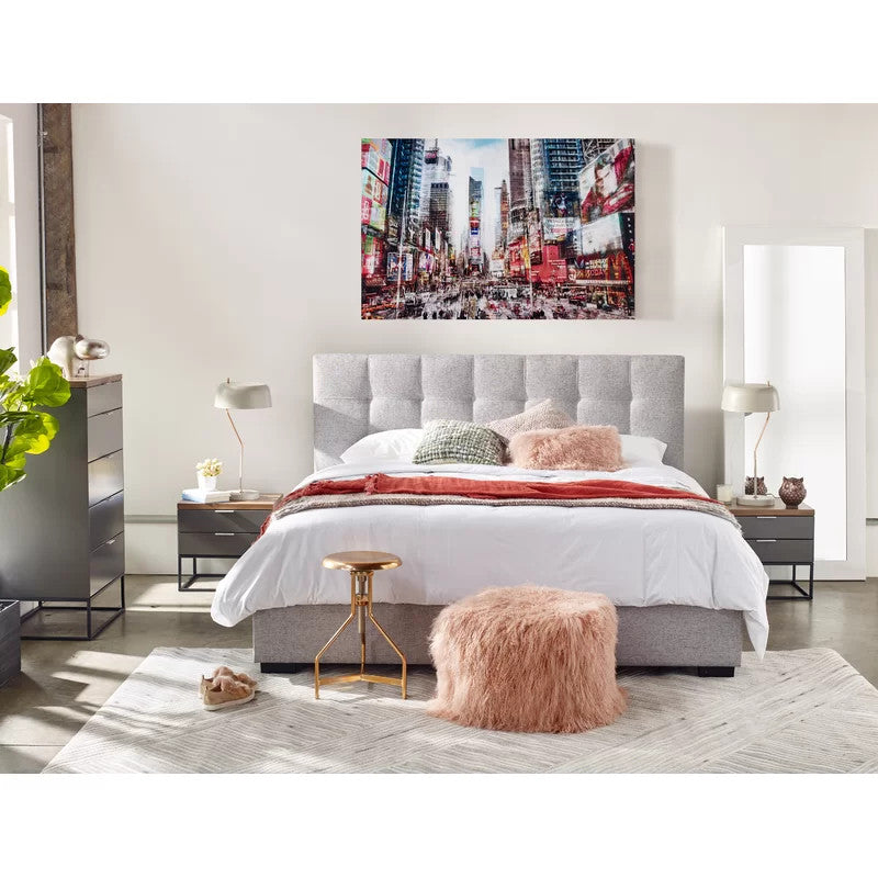 Frank Upholstered Bed (Choose size, fabric, colour & legs)