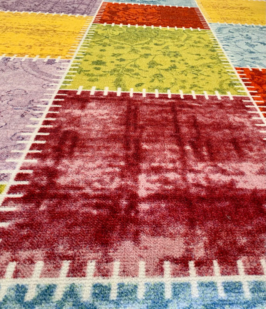 Rainbow Multi-Coloured Carpet (Rectangle)