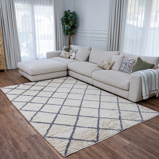 WoolShaggy-HFWS1-White-Grey2 - Handpicked Furniture AE